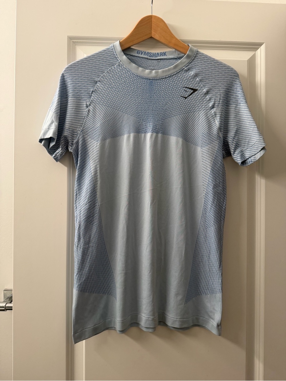 Gymshark Apex Men’s Light Blue Seamless Short Sleeve Training Tee